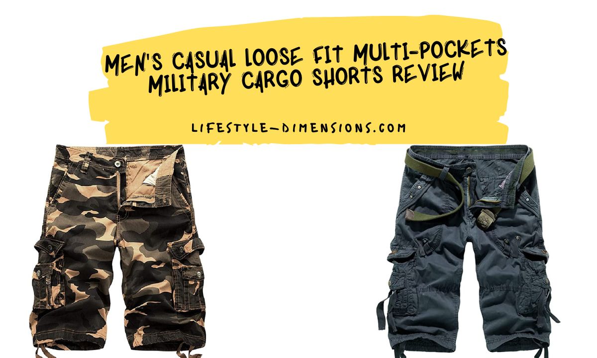 Men's Casual Loose Fit Multi-Pockets Military Cargo Shorts Review